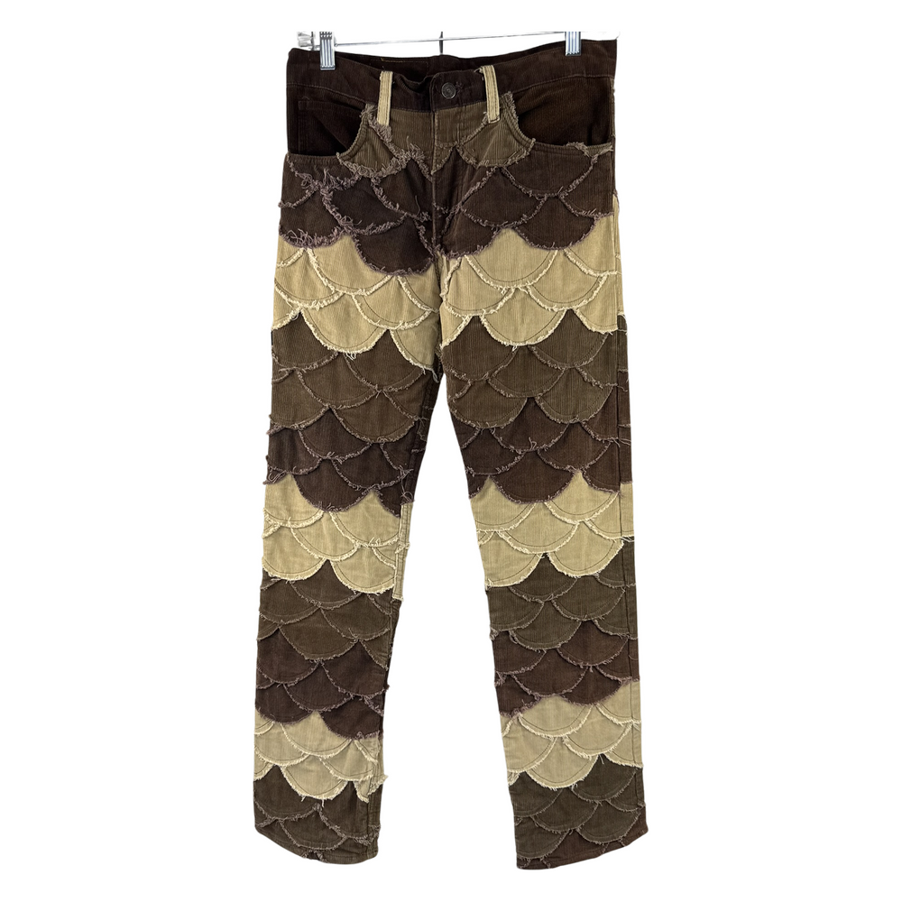 Levi's 550 Scallop Patchwork Corduroy Pant — Multi-Tone Layered Appliqué
