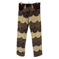 Levi's 550 Scallop Patchwork Corduroy Pant — Multi-Tone Layered Appliqué