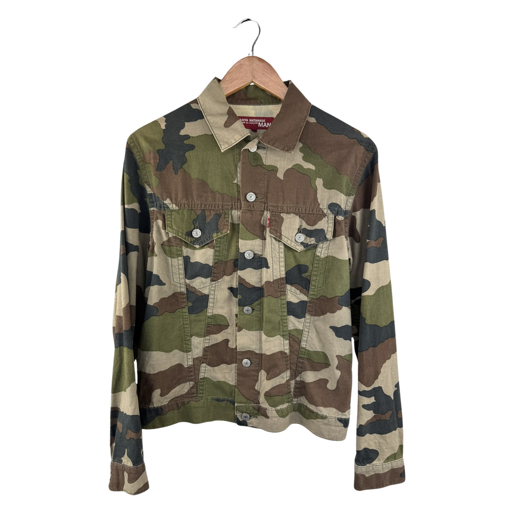 Junya Watanabe MAN x Levi's Trucker Jacket — Woodland Camo Cotton