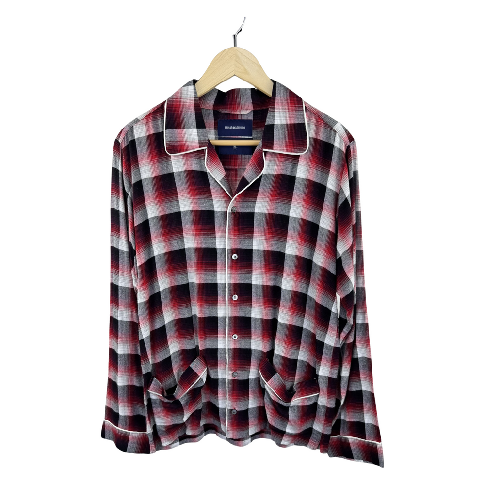 MIHARAYASUHIRO Plaid Pajama Shirt - Red/Black