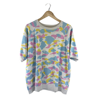 BAPE Pastel Camo Short-Sleeve Sweatshirt - Multi
