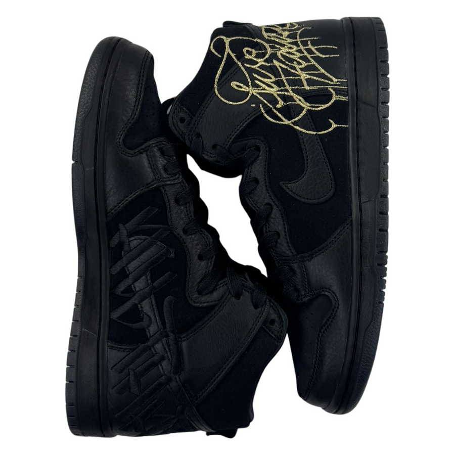 FAUST x Nike SB Dunk High - Black Gold