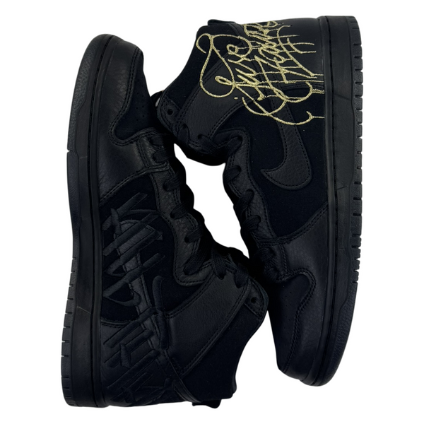 FAUST x Nike SB Dunk High - Black Gold