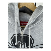 Supreme SS09 Winged S Zip Hoodie — Heather Grey