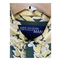 Junya Watanabe MAN Tropical Floral Button Jacket — Forest Green