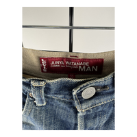 Junya Watanabe CDG Man x Levi's Reconstructed Denim Shorts — Two-Tone Panel