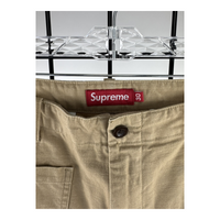 Supreme Chino Short — Khaki Ripstop Cotton, Size 30