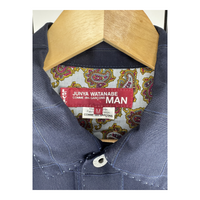 Junya Watanabe MAN x Levi's Trucker Jacket — Navy Windowpane, Paisley Liner